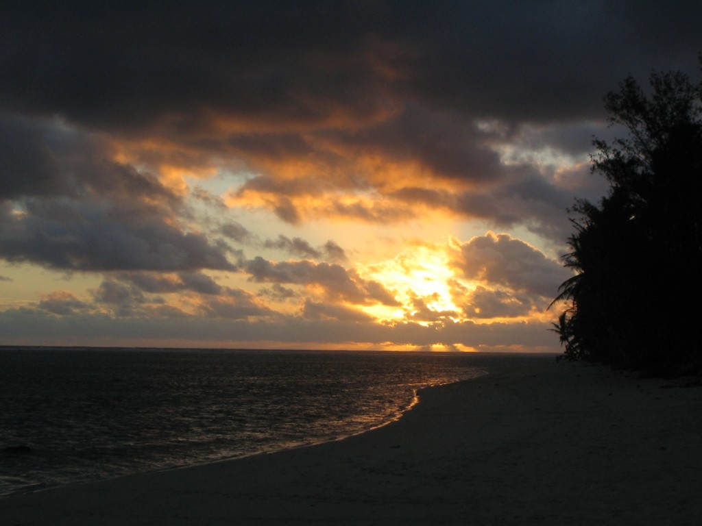Sunset in Rarotonga