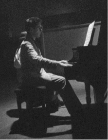 John Cage playing at the Satie Festival