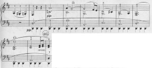 Beginning of code to Beethoven Sonata, Op. 28