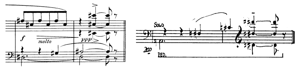 Score of Socrate and Cheap Imitation, first movement, mm. 175–176