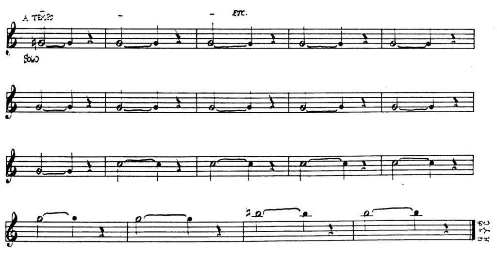 Cheap imitation, third movement, mm. 276–294